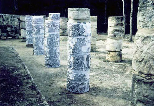 Figure 5: Palace of Sculptured Columns with Rubbings on. Columns 10, 11, 12 and 13. Figure 5: Palace of Sculptured Columns with Rubbings on. Columns 10, 11, 12 and 13.