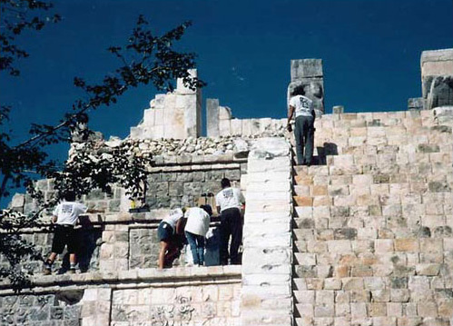 Figure 8: Working on the Osario (High Priest's Grave). Figure 8: Working on the Osario (High Priest's Grave).