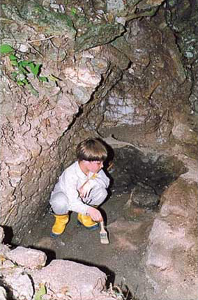 Figure 9. Structure A1 tomb before completion of excavation.
