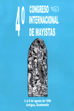 1998 International Congress of Mayanists Program cover