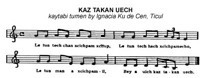 music score for KAZ TAKAN UECH