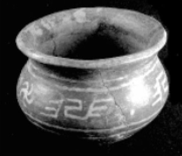 Figure 11. Unit 204, Complete Santa Rosa White-on-red Vessel from Flexed Burial