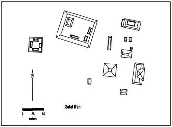 Figura 2. Satal K'an, Grupo A, por K. Reese-Taylor, M. Rich, A. Jordan, y R. Taylor.