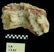 Figura 3:62 - Este es un elaborado elemento de recuadro de LA 1285. Los colores incluyen al rojo, amarillo, negro y verde.