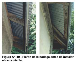 Figura A1:10-Plaf&oacute;n de la bodega antes de instalar el cerramiento.