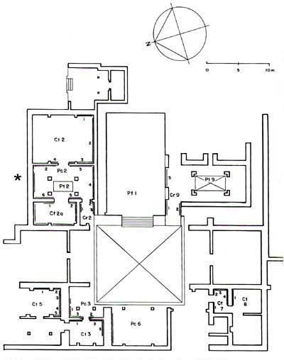 Plan of Tepantitla, after Beatriz de la Fuente, 1995:138, La Pintura Mural Prehispánica en México.