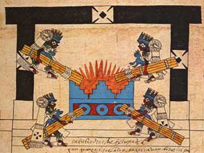 Click on image to enlarge Figure 5. The New Fire Ceremony, Codex Borbonicus, p. 34.