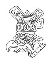 Atetelco Bird Warrior, Teotihuacán, México