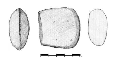 Figure 6. Drawing of the greenstone axe which originated in the Teapa area.