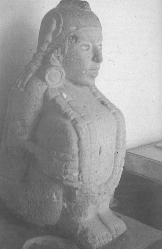 Huastec sandstone sculpture