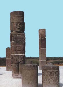 Image - Figure 11. - Warrior columns at Tula, Hidalgo.