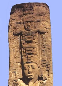 Image - Portion of Figure 9. - Quiriguá Stela E.