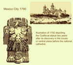 Image - Mexico City 1790 and Coatlicue Statue