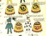 Image - Codex Mendoza illustrates a number of heraldic designs for shields