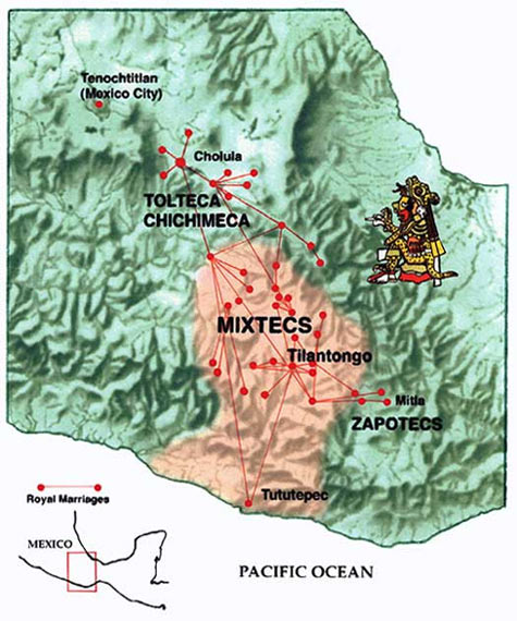 Map of Mixtec Region