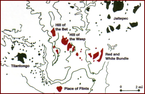 Image - Map of the Place Signs Identified in Mixtec Codices