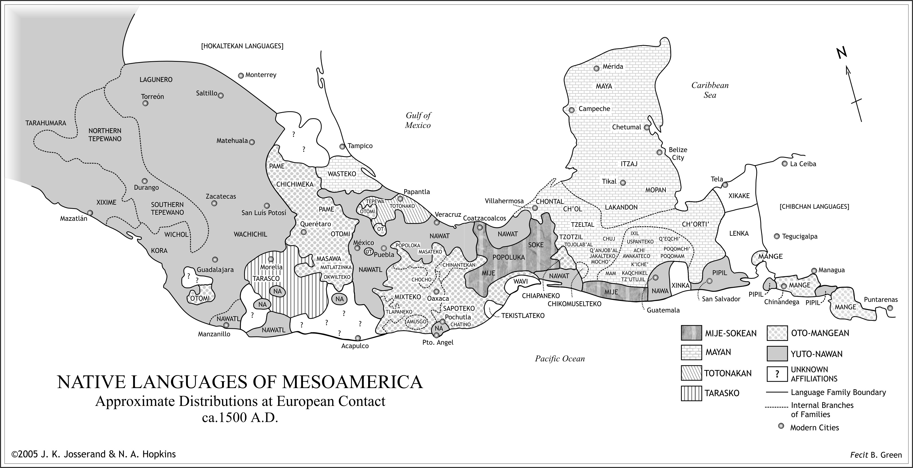 Enlace con para agrandar la imagen de lenguas maternas de Mesoamerica