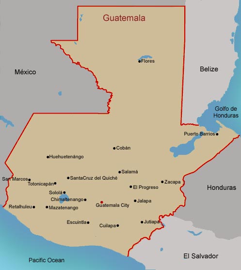 Mapa de Guatemala