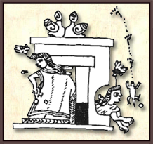Nezahualcoyotl ve una visión del códice Xolotl.