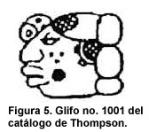 Figura 5. Glifo no. 1001 del catálogo de Thompson. Figura 5. Glifo no. 1001 del catálogo de Thompson.