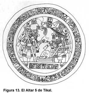 Figura 13. El Altar 5 de Tikal.