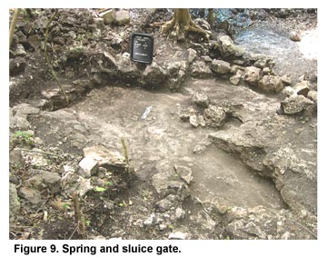 Figure 9. Spring and sluice gate.